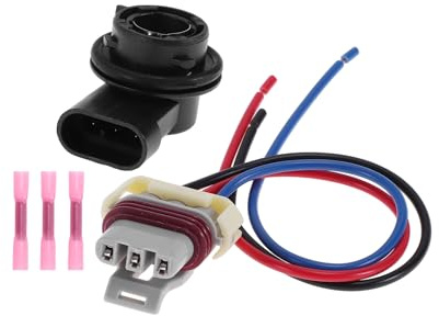 INFINAUTO 1 Set DRL Daytime Running Light Socket Wiring for Fiat 500X 2015-2020 No.68285062AA/77367320 Lamp Bulb Pigtail Connector Harness