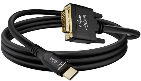 Mygatti USB C auf DVI Kabel 1.5m, USB Typ C Stecker zu DVI Stecker Adapterkabel，4K@30Hz kompatibel mit iPhone 17/16/15 Series, MacBook Pro/Air, iPad Pro, iMac, Galaxy S24, XPS, Surface Book usw.