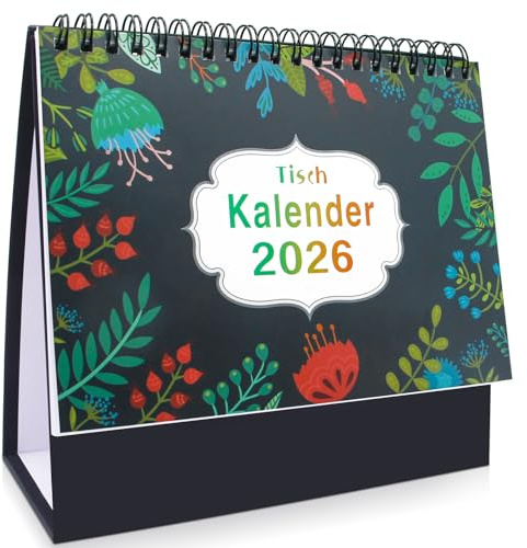 EOPUOZS Calendario de mesa 2026, calendario mensual para colocar, calendario de escritorio con lista de tareas y días festivos para el hogar, la escuela y el regalo del profesor