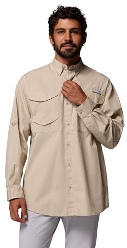 Columbia PFG Bonehead Chemise à Manches Longues pour Homme BoneheadTM Ls, fossile, L