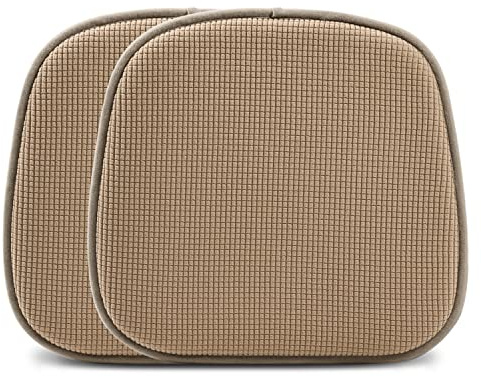 Shinnwa Kitchen Seat Cushions Set of 2, Non Slip Dining Chair Cushions, U-Shaped Indoor Chair Pads, 2 Pack, 15 x 16 Inches, Brown