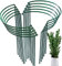 Pali di Supporto per Piante, Confezione da 10 Supporti per Piante da Giardino Semitondo Anello di Supporto per Piante da Giardino Bordo per Pomodoro, Peonie, Vite, Piante Rampicanti Fiore (25x40cm)