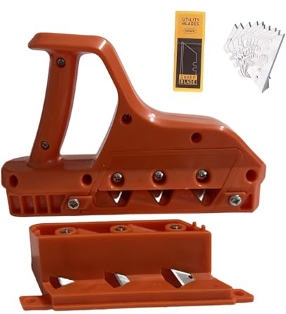 gotyou Coupe-bordure pour plaques de plâtre, Raboteuse Pour Plaques De Plâtre, Rabot à main pour plaques de plâtre, Rabot Plaquiste à Chanfreiner avec 45 ° et 60 °, Plasterboard Chamfer Cutter