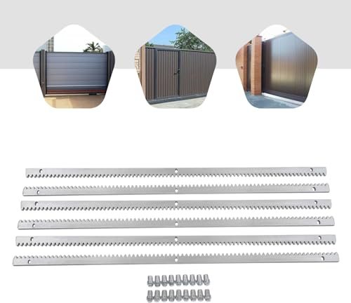 6 Stück 1m Zahnstange für YUNRUX Torantrieb Hoftorantrieb Schiene Elektrisch Schiebetorantrieb Zahnstange Schiebetor Toröffner Schiene Tor Antrieb Zahnstange