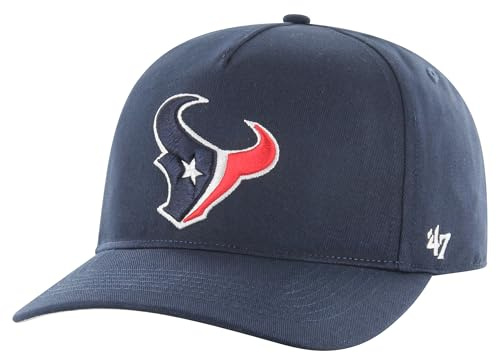 '47 NFL Houston Texans Hitch RF Gorra de béisbol unisex, correa ajustable Snapback, logotipo del equipo, color azul marino, azul marino, Talla única