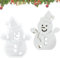 Silikonform Weihnachten, DIY Gießform Weihnachten Silikonformen Gießformen Schneemann Giessformen, DIY Silikonformen Gießform Epoxidharz Formen Weihnachten für Weihnachtsdeko Handwerk
