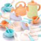 JQLM Kitchen Set for Kids, Play Kitchen Accessories Pretend Play Role Toys with Cookware Pots and Pans, Cooking Utensils, Afternoon Tea Toy Playsets, Toys Gift for Toddlers Girls Boys Children Age 3+