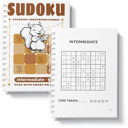 VTHY Challenging Sudoku Puzzle Book Smart Kids Above Exercise Brain, lmprove Focus and Boost