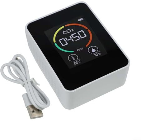 TONIXY Détecteurs de dioxyde de carbone Température et humidité Moniteur de qualité de l'air intérieur Suivi de votre environnement