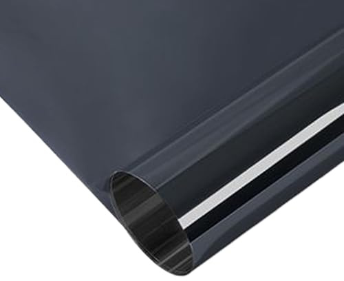 Quorvex Film Adhésif Intimité pour Fenêtre - Privacité Unidirectionnelle Diurne Adhésif,Protection Solaire Anti-UV Réfléchissante Autoadhésive pour Vitre Masquage Visible de l'Intérieur Maison