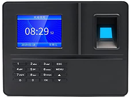 Control Horario Empleados, Máquina de asistencia de huellas dactilares Pantalla LCD Pantalla LCD USB Huella digital Sistema de asistencia Tiempo reloj empleado registrador registrador