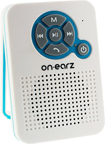 On. Earz p105-parleur Wireless Bluetooth FM Shower Tray White
