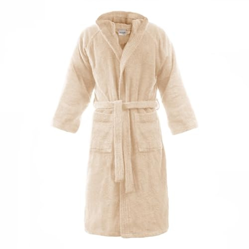 Bassetti Time Badrock Svamp med Huva Män Kvinnor 360 g/m², Beige, XL