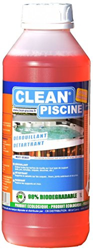 Clean Piscine SBIANCA/ELIMINA LA RUGGINE 1L - Prodotto antiruggine, anticalcare e sbiancante per piscine. Elimina la ruggine da pietre, bordi piscina e acciaio inossidabile. Elimina il calcare