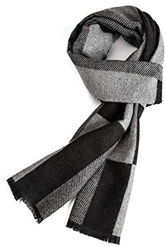 VICSPORT Bufanda Cálida de Otoño e Invierno, Bufandas Para Hombre de Estilo Clásico y Elegante