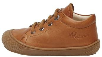 Naturino Chaussures Premiers Pas en Cuir doublés en Laine, Cognac- 24