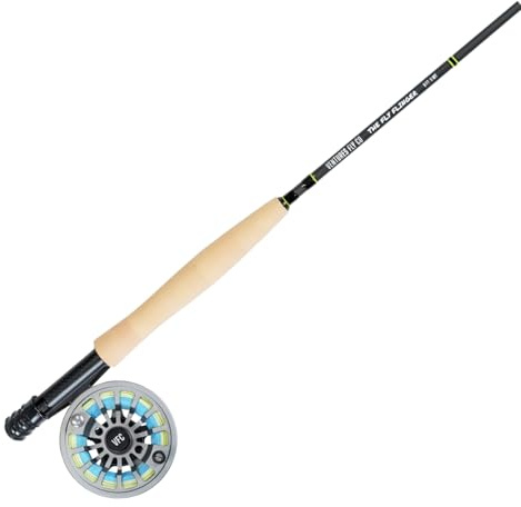 Ventures Fly Co. | Fly Flinger Complete Rod & Reel Combo | Fly Fishing Starter Pack | Includes Rod, Reel, Line, Backing, & Case