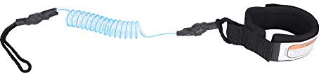 Ejoyous Bodyboard Leash, 5mm Stand Up Paddle Board Leash Coiled Spring Leg Foot Rope Surfing Leash for Surfboard, Bodyboard Cord Paddle Leash for Kayak (Blue)