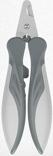 EWANTO 5X Krallenschere für Hunde und Katze aus Edelstahl Krallenzange Krallenpflege Schneider für Haustiere Nagelknipser Grau