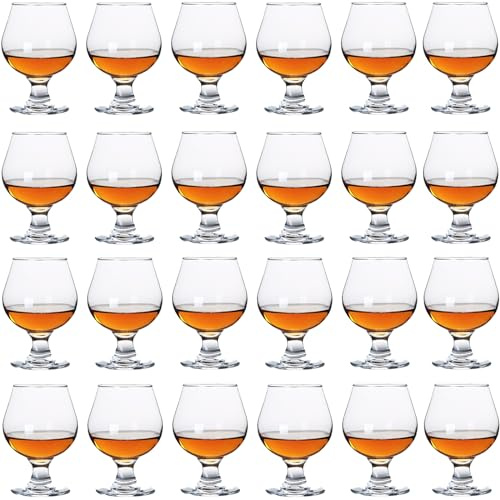 Srgeilzati Snifters - Set di 24 bicchierini da cognac da brandy (50 ml)