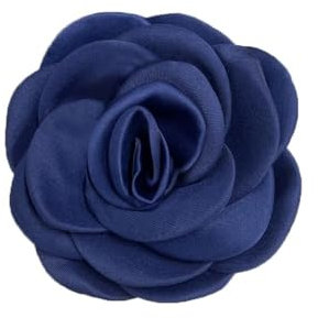 100 Mm Satin Camélia Fleur Grande Broche Épinglettes À La Main Tissu Fleur Broches Broche Pour Fête De Mariage Pour Femmes Hommes Robe Costume Vêtements Épingles à Cheveux Accessoires Bijoux (bleu)