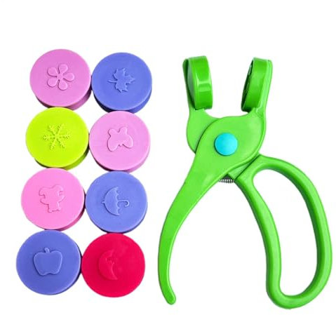 Papierstanzer Für Kinder, Form Papier Stanzer Set, Scrapbooking Bastel Papier Prägegerät, Tragbares Hand Papier Prägegerät, Kreatives Prägegerät Für Scrapbooking