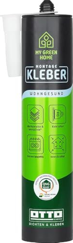 12 x MY Green HOME monteringslim 300 ml i vitt klibbar alla material och underlag – universellt tillämpligt kök badrum trädgård natursten kakel Ottocoll