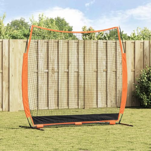 LoogCape Baseball-Übungsnetz Schwarz 250 x 106,5 x 210 cm Polyester für Training, Wurf, Fang im Outdoor-Bereich, inklusive Tragetasche, stabile Konstruktion, geeignet für Kinder, Jugendliche