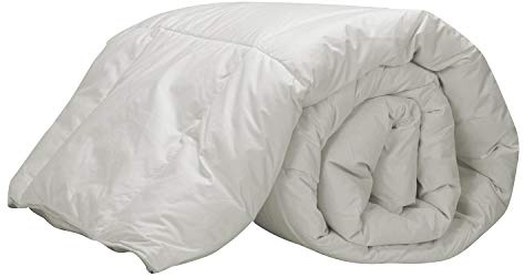 Pikolin Home - Edredón Plumas Cama 150 cm de Plumón de Oca 92%, 250 g/m² para Otoño e Invierno Relleno Nórdico de Plumas Natural y Transpirable, Tejido 100% Algodón Downproof, 220 x 240 cm