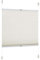 Rapid Teck® Klemm Thermo Plissee 75cm x 130cm Weiß Blickdicht Faltrollo Jalousie Rollo ohne Bohren Klemmrollo Fertigplissee