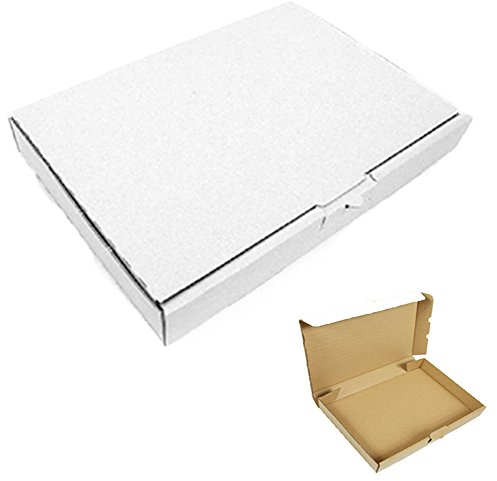 verpacking Maxibriefkartons 350 x 250 x 50 mm Maxibrief MB-5 Weiß Versand Post Faltschachtel DIN A4 | B4 (Innenmaß 340 x 245 x 46 mm) Versandschachtel Büchersendung (300 Stück)