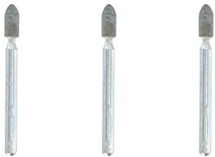 Dremel 83322 Silicon Carbide Grinding Stones, 3 Rotary Tool Accessories for Grinding, Sharpening and Engraving in Stone, Glass and Non-ferrous Metals