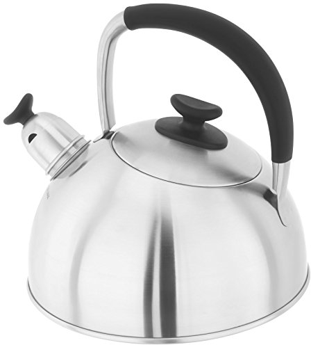 StellarCasstel Stainless Steel Stove Top Whistling Kettle 2.0Ltr Suitable for AGA/Rayburn