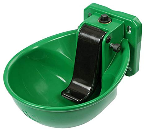 Kerbl 221871 Kunststoff Tränkebecken K71, versenkbare Druckzunge, tiefe Schale