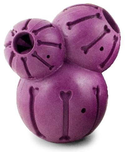 PetSafe Busy Buddy Barnacle - Treat Dispensing Dog Toy for Mental Stimulation - Natural Rubber - Durable Construction - Dishwasher Safe - Treat Meter Technology - Perfect for Peanut Butter - Large