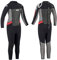 Osprey OSP B Long-Origin Neoprenanzug in voller Länge, schwarz/rot, LX Tall