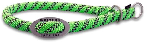 Wolters | Schlupfhalsband Everest reflektierend lime/schwarz | Halsumfang 50 x B 1,3 cm