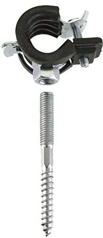 Cornat T562121 Rohrschellen mit Einlage 1/2 Zoll, 20-23 mm, 5 Stück Edelstahl