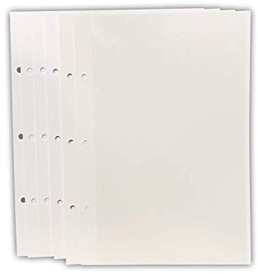 Arpan Self Adhesive 20 Sheets/40 Sides Refill For Ring Binder Photo Album