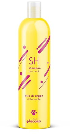 Record - Shampoo per Cani e Gatti all’Olio di Argan. Shampoo per animali Idratante, Purificante che Ravviva i Riflessi del Manto e Rinforza le Radici | Profumo: Olio di Argan, 250 ml