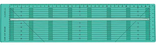 CLOVER Schneidelineal für Schrägband •mm-Anzeige