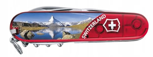 Victorinox Schweizer Taschenmesser, Climber, Multitool, Swiss Army Knife, 14 Funktionen, Klinge, Korkenzieher, Matterhorn