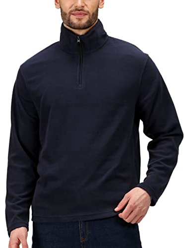 Regatta Pull professionnel à micro fermeture éclair en polaire pour homme - Bleu marine foncé - XXL