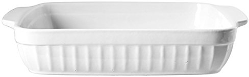 Home Fuente Cuadrada, 29 x 27 x 5,5 cm, Porcelana, Blanco, 29 x 25 x 6 cm