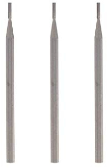 Dremel 111 Graviermesser - Zubehörsatz für Multifunktionswerkzeug mit 3 Graviermessern 0,8mm zum Schnitzen, Fräsen, Holzfräsen, Gravieren in Holz, Laminate, Stein, Kunststoff, Metall