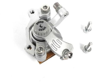 Bremssattel mit Belägen Scheibenbremse Disc mechanisch silber vorn