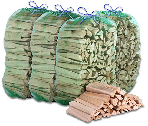 Tigerbox Wooden Kindling. Ideal for Fire Starting, Open Fires, Stoves, Wood Burners, BBQ & Ovens - 15KG & Tigerbox Safety Matches
