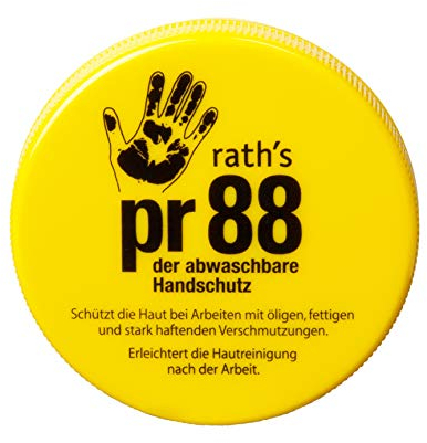 rath's pr88-100 ml-Hautschutzcreme - erleichtert das Abwaschen von öligen, fettigen und stark haftenden Verschmutzungen