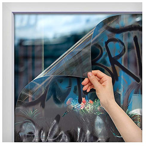 BDF AG4M Window Film Graffiti Protection 4 Mil Clear - 24in X 14ft