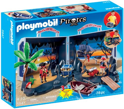 PLAYMOBIL 5947 Pirate Treasure Chest Aufklapp-Spiel-Box Piratenschatzkoffer
